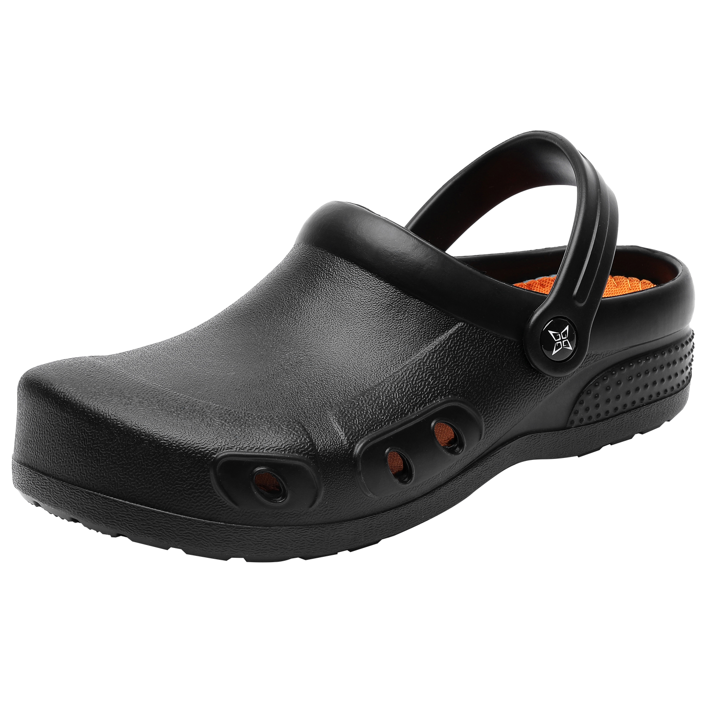 GRIPLAND Slip Resistant Sandal with Antibacterial Insole Men's Women's Nurse Chef Shoes Kitchen Garden Hospital Slippery Ground Not Only Non Slip comfortable walking Clog Black Grey